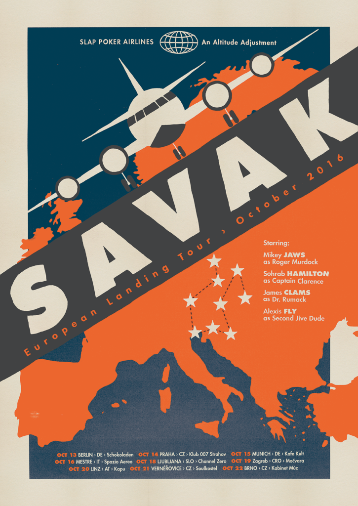 European Landing tour poster